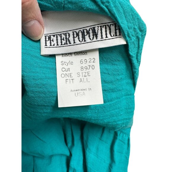 1980s gauze pant set with oversized jacket by Peter Popovitch Size S NOS - Picture 9 of 10